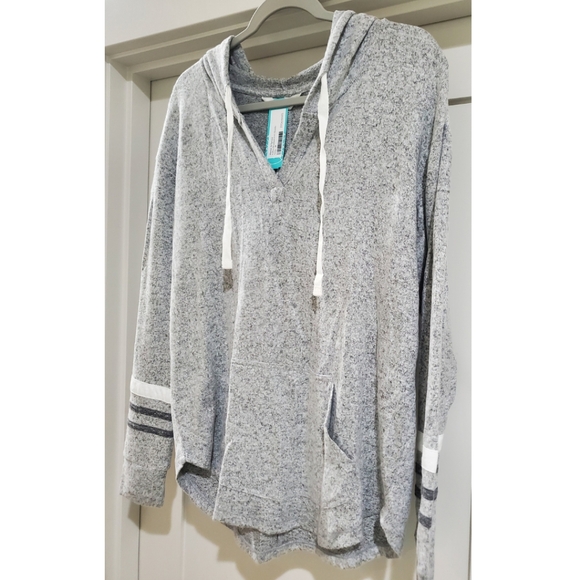 Market & Spruce Kallon Brushed Knit Hoodie  Med - Picture 5 of 9